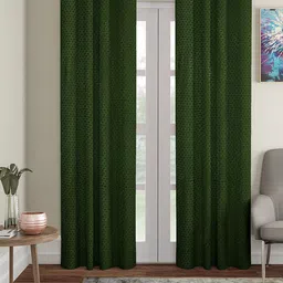 Aura Green 2Pcs Regular Long Door Curtain-image-37