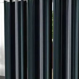 Shopgallery Grey Set of 3 Room Darkening Door Curtain-0