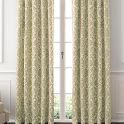 GM Avoca Beige & Green 2 Pieces Ethnic Motifs Room Darkening Door Curtains-image-92