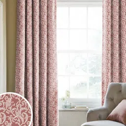 CASABLEU Rust Set of 2 Geometric Door Curtain-18