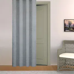 THE CONVERSION Grey Room Darkening Long Door Curtain-image-33