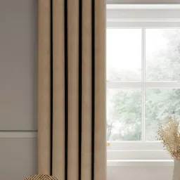 CASABLEU Coffee Brown 2 Pieces Black Out Long Door Curtain-52