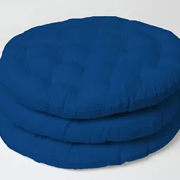 SKANDA FAB Blue 3 Pcs Pure Cotton Floor Cushions-image-91