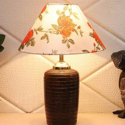 foziq  Brown Solid Table Lamp-6