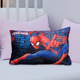 Kuber Industries Navy Blue & Red Marvel Spiderman Printed Baby Sleep Pillow-image-12