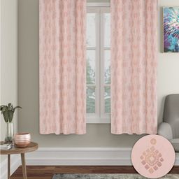 Aura 2 Pieces Ethnic Motifs Printed Black-Out Window Curtains-29