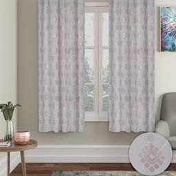 Aura 2 Pieces Ethnic Motifs Printed Black-Out Window Curtains-image-11