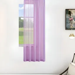 THE CONVERSION Purple Sheer Window Curtain-image-85