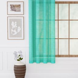 Story@home Serene Green Sheer Window Curtain-34