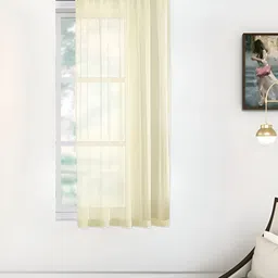 THE CONVERSION Cream Sheer Window Curtain-image-47