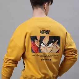 Free Authority Men Dragon Ball Z Printed Loose-Fit Sweatshirt-image-34
