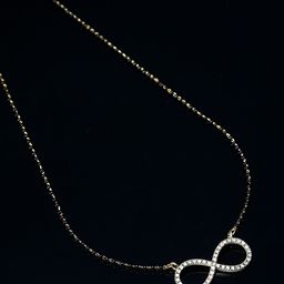 PANASH Gold-Plated Black Solitaire Stone-Studded Beaded Handcrafted Mangalsutra-picture-24