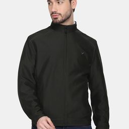 Blackberrys Men Black Solid Bomber Jacket-image-32