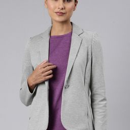 Enamor Dry Fit Cotton Single Breasted Blazers-image-58