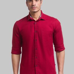Parx Men Red Slim Fit Pure Cotton Casual Shirt-picture-25