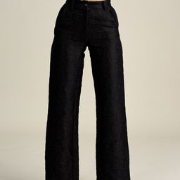 Style Island Megan Woven Design Relaxed Fit Bootcut Trouser-image-29