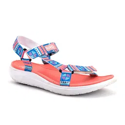 Khadims Women Pink Printed Open Toe Flats-picture-1