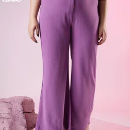 20Dresses Women Plus Size Comfort High-Rise Trousers-image-37