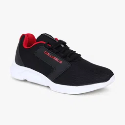 Columbus Men Black Mesh Running Sports Shoes-picture-16