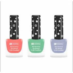 krayons Set of 3 Cute Super Matte Quick Dry Long Lasting Gel Based Nail Enamel - 6 ml each-15