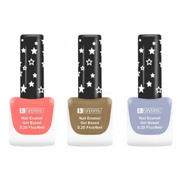 krayons Set of 3 Cute Super Matte Quick Dry Long Lasting Gel Based Nail Enamel - 6 ml each-20