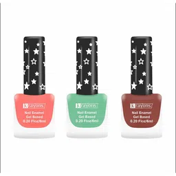 krayons Set of 3 Cute Super Matte Quick Dry Long Lasting Gel Based Nail Enamel - 6 ml each-14