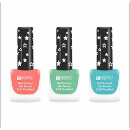 krayons Set of 3 Cute Super Matte Quick Dry Long Lasting Gel Based Nail Enamel - 6 ml each-17