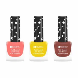 krayons Set of 3 Cute Super Matte Quick Dry Long Lasting Gel Based Nail Enamel - 6 ml each-14