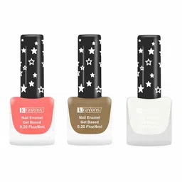 krayons Set of 3 Cute Super Matte Quick Dry Long Lasting Gel Based Nail Enamel - 6 ml each-image-94