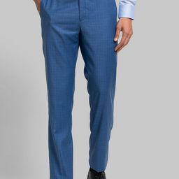 Raymond Men Blue Solid Formal Trousers-image-0