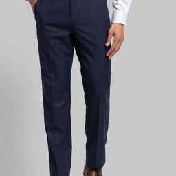 Raymond Men Blue Solid Formal Trousers-image-7