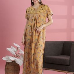 9shines Label Women Embroidered Maxi Nightdress-picture-17