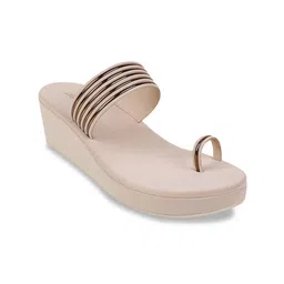 Mochi Striped One Toe Wedges-19