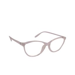 OPTIFY Unisex Clear Lens & White Cateye Sunglasses with UV Protected Lens M TP-2363-25