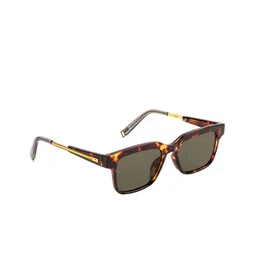 Voyage Unisex Green Lens & Brown Square Sunglasses with UV Protected Lens-2025MG3568-picture-4