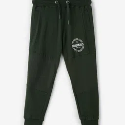 The Souled Store Olive Boys Mid-Rise Pure Cotton Joggers-picture-13