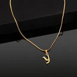 Estele Gold-Plated Initial Y Pendant With Chain-10
