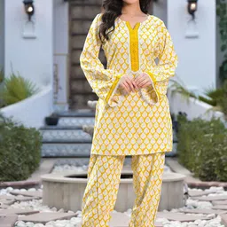 KALINI Ethnic Motifs Printed Kurta with Salwar-image-49