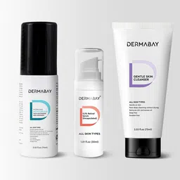 DermaBay Set Of 3 Hydrating Moisturizer, Retinol 0.3% Serum & Gentle On Skin Cleanser-11