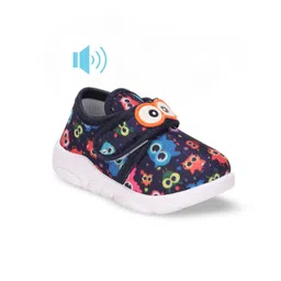 Lil Lollipop Kids Printed Slip-On Sneakers With Musical Chu Chu & Velcro Closure-picture-21