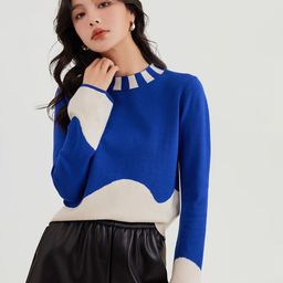 JC Collection Colourblocked Round Neck Pullover Sweater-picture-47