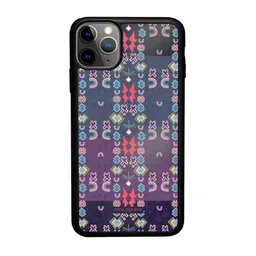 macmerise Ethnic Motifs Printed iPhone 11 Pro Max Bumper Phone Back Cover-image-91