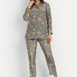 NH KAPDEWALA Women Printed Pure Muslin Festive Shirt & Trouser-image-21