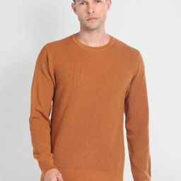 Arrow Round Neck Long Sleeves Pullover Sweater-image-45