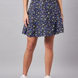 Style Quotient Floral Printed A-Line Mini Skirt-image-65