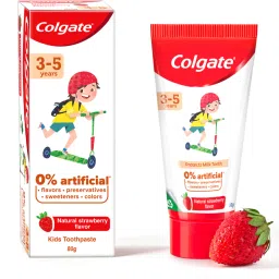 Kids (3-5 years) Natural Strawberry Flavour Toothpaste-picture-20