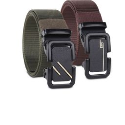 HENEDA Men Set of 2 Woven Design Slider Buckle Canvas Belt-picture-27