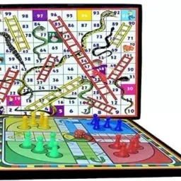 Ludo and Snake Ladder Game Boards with Dice & Tokens| Strategy & War Board Game-27