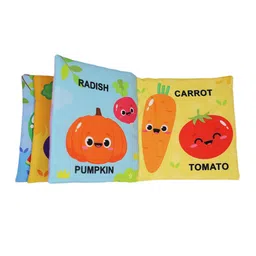 Dreamland Kids My First Cloth Book Fruit & Vegetables with Squeaker & Crinkle Paper image 4