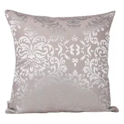 Home Cream-Coloured & Silver-Toned Set of 5 Self Design Square Cushion Covers image 2